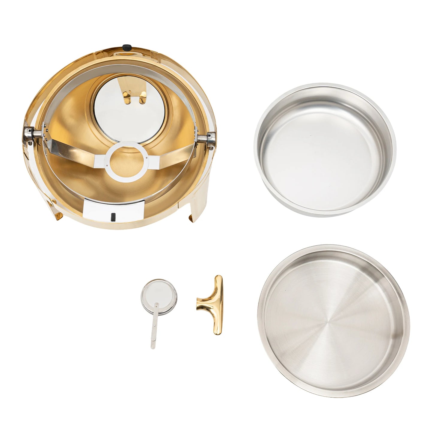 Round Chafing Dish Buffet Set Stainless Steel Warmer
