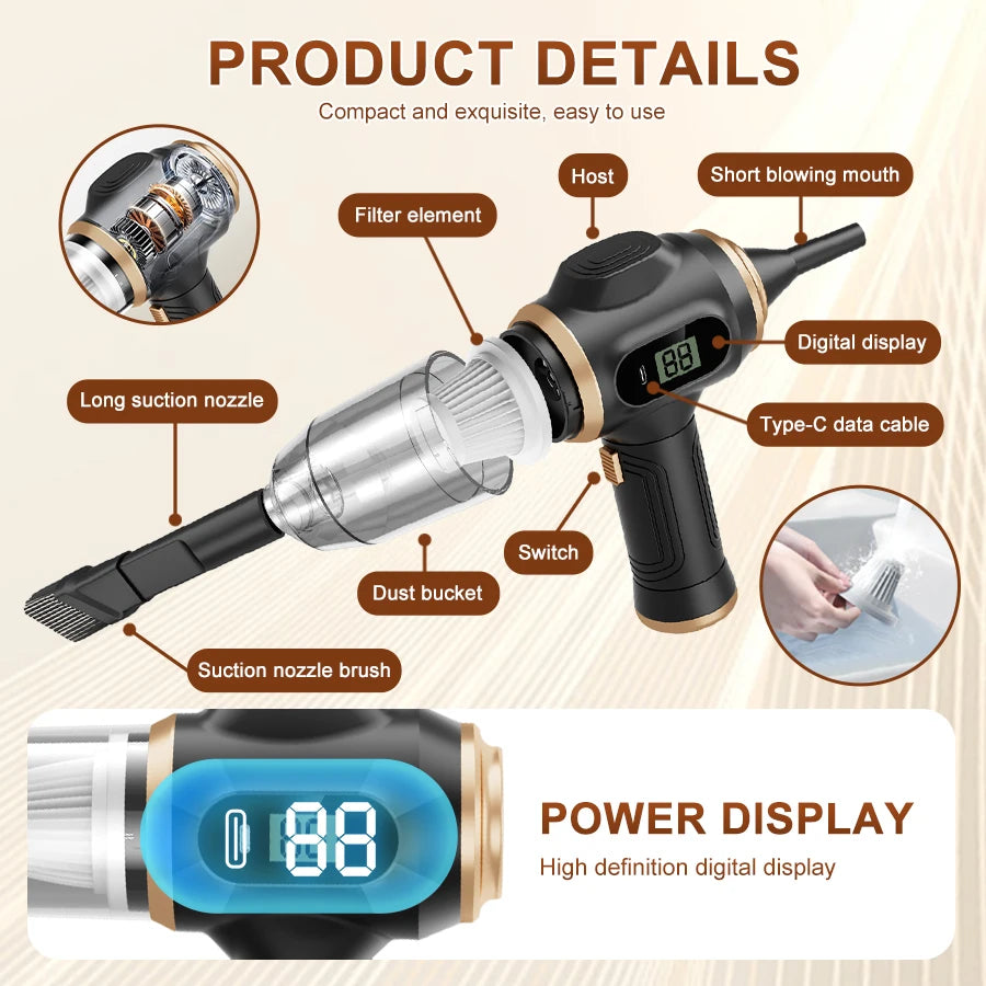 Cordless Handheld Vacuum For Dust Debris And Pet Hair