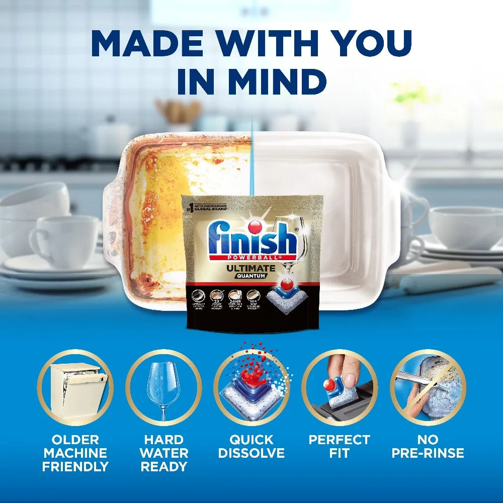 Ultimate Quantum Dishwasher Pods Detergent Soap with 50% Extra Cleaning Power Pack of 11 Count