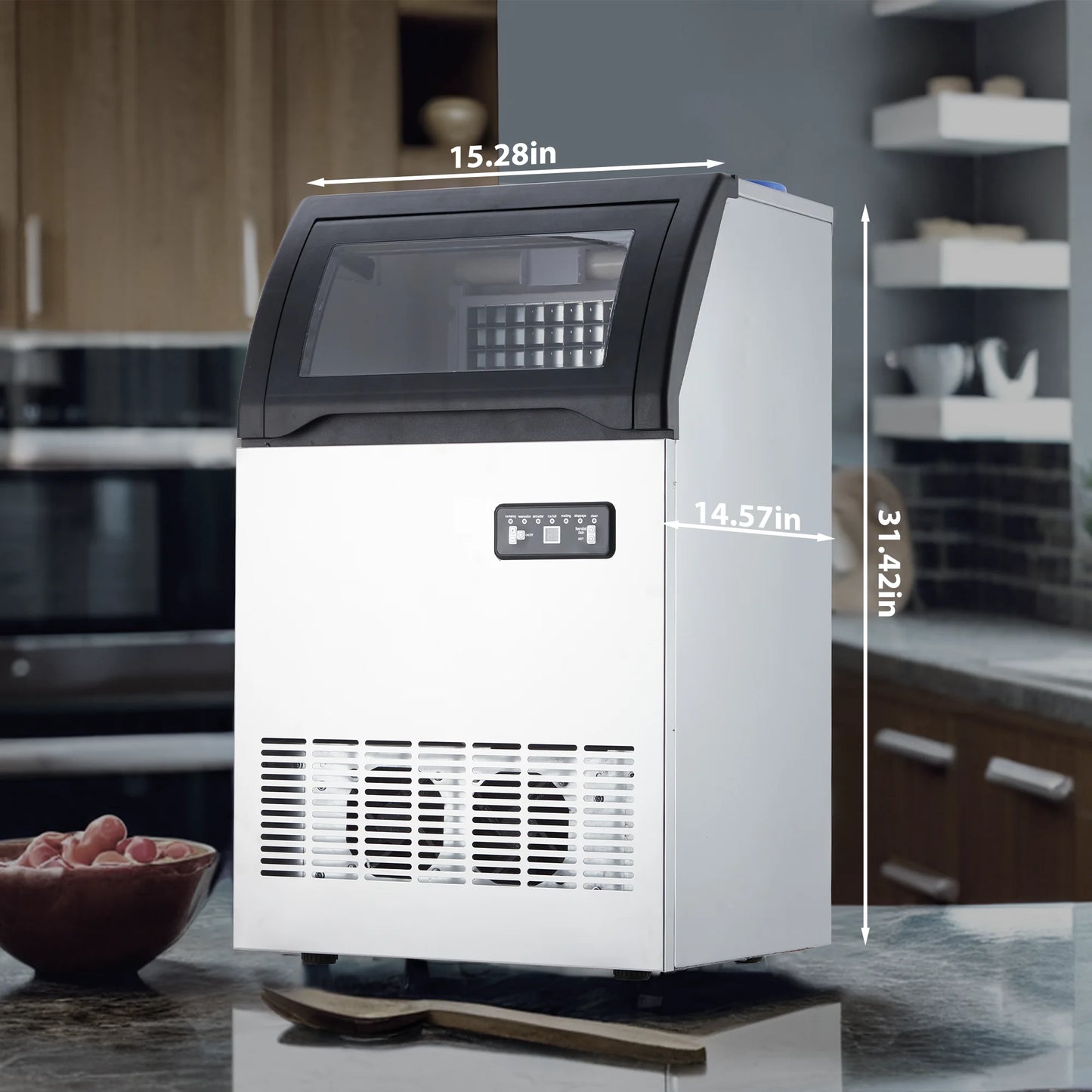 Acekool Commercial Ice Maker 100 Lbs Bar Office Use