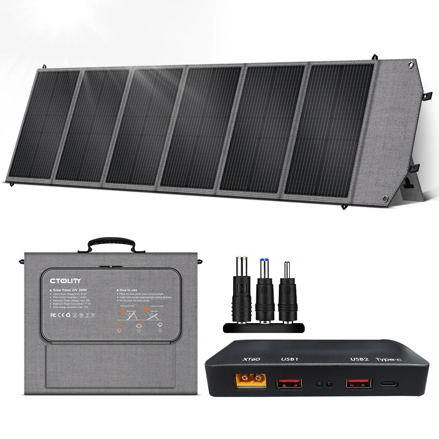 CTOLITY AP400 500W Portable Power Station 345.6Wh LiFePO4