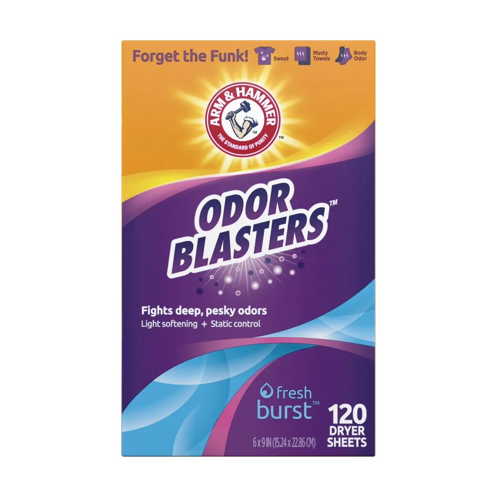 Arm And Hammer Fresh Burst Dryer Sheets 120 Count 4 Boxes