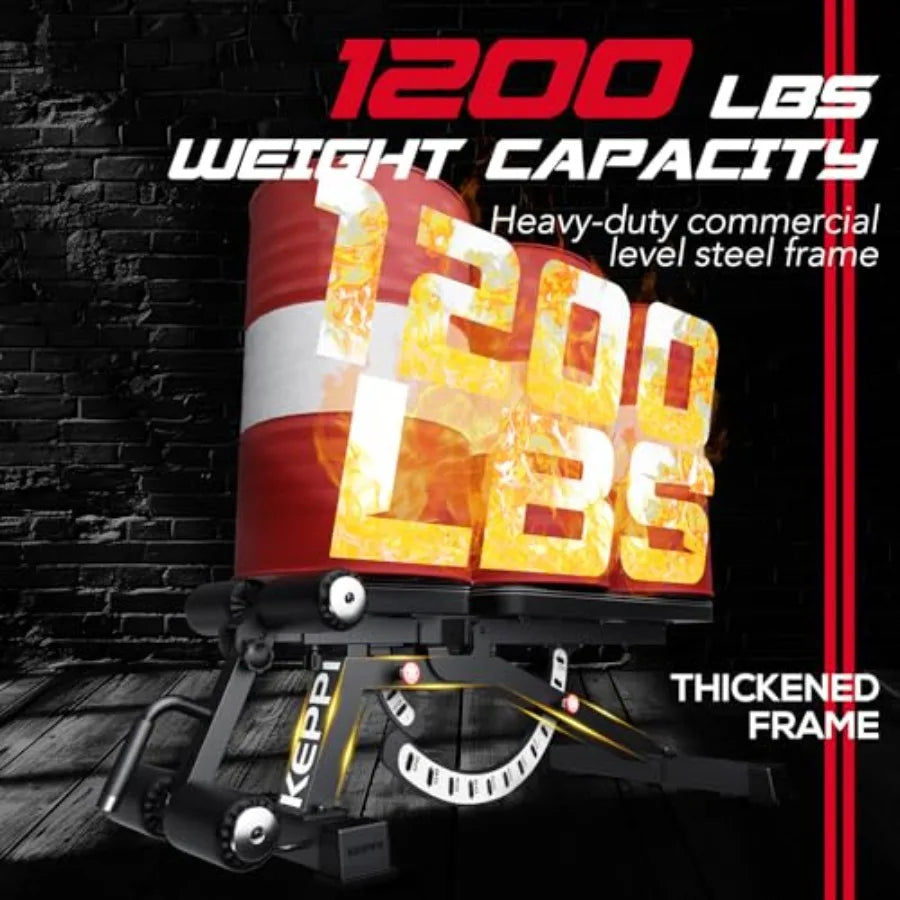 Adjustable Weight Bench Incline 1200LB Capacity