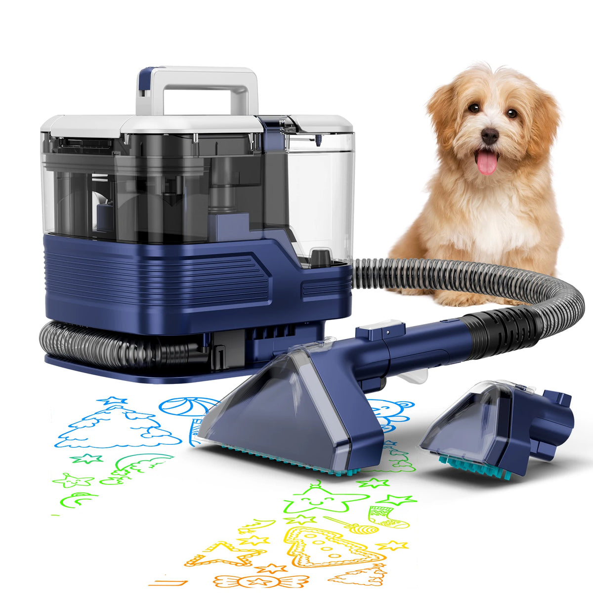 Honki 530W Handheld Wet Dry Carpet And Upholstery Cleaner