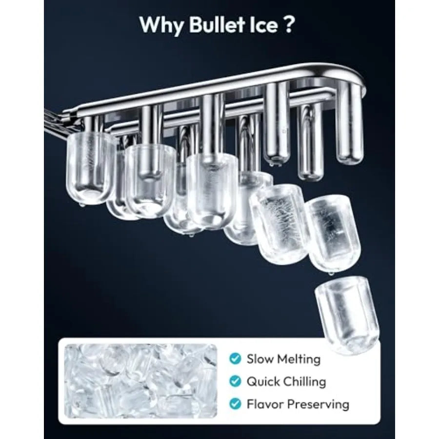 Countertop Ice Maker Machine With Handle Auto Cleaning