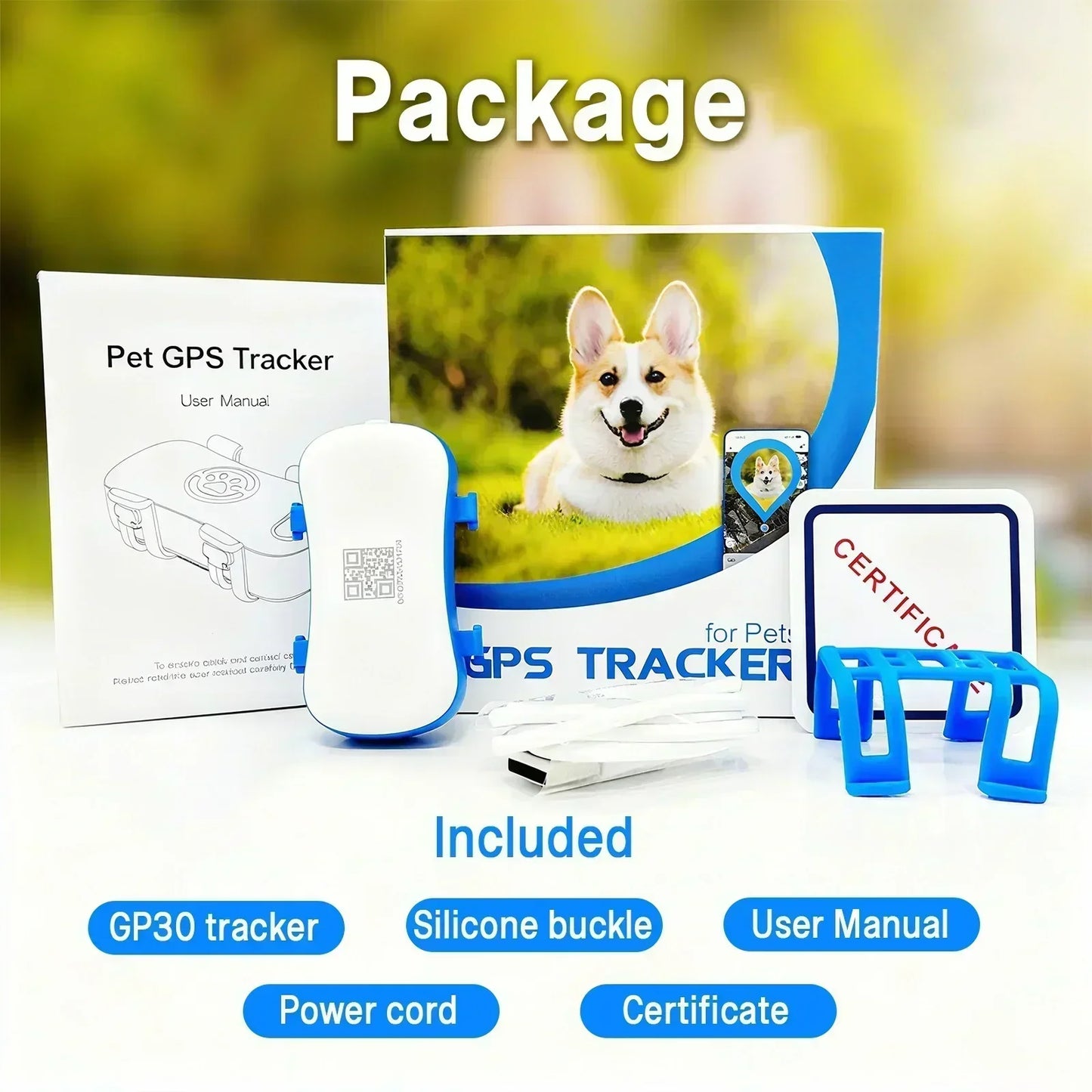 WANWAYTECH GPS Pet Tracker 4G Real Time Tracking
