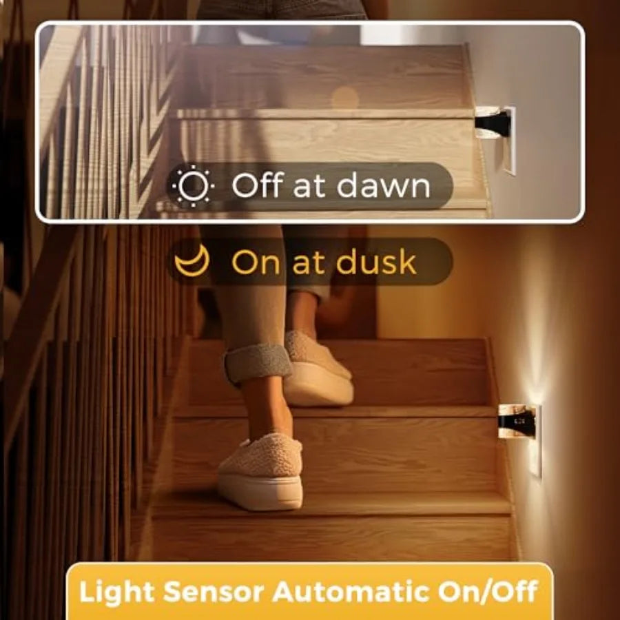 Adjustable Wall Plug Night Light 3000K 4000K 5000K Dimmable