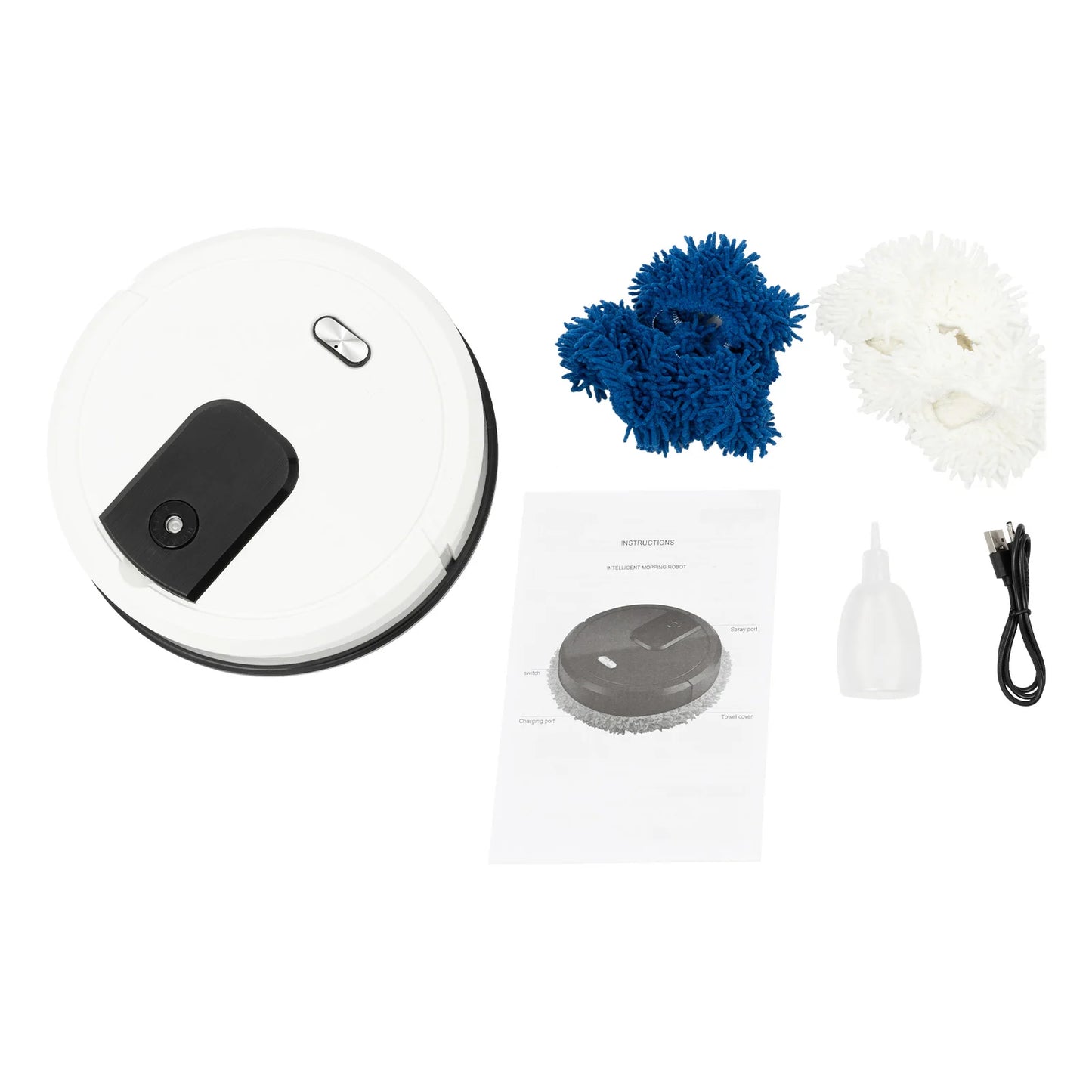 Robot Vacuum And Mop Cleaner Wet Dry USB Rechargeable