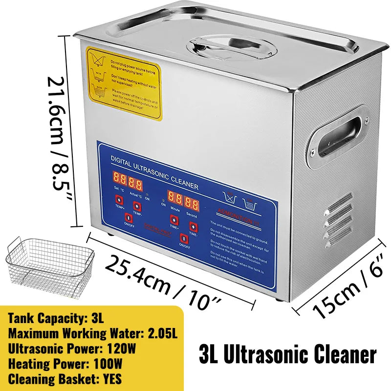 SucceBuy Ultrasonic Cleaner For Dishes Home Use