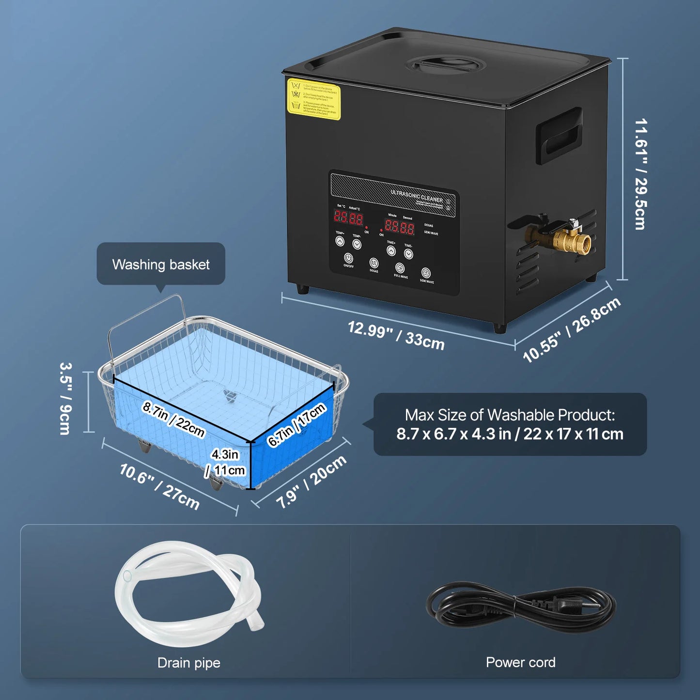 SucceBuy Ultrasonic Cleaner For Home Dishwashing