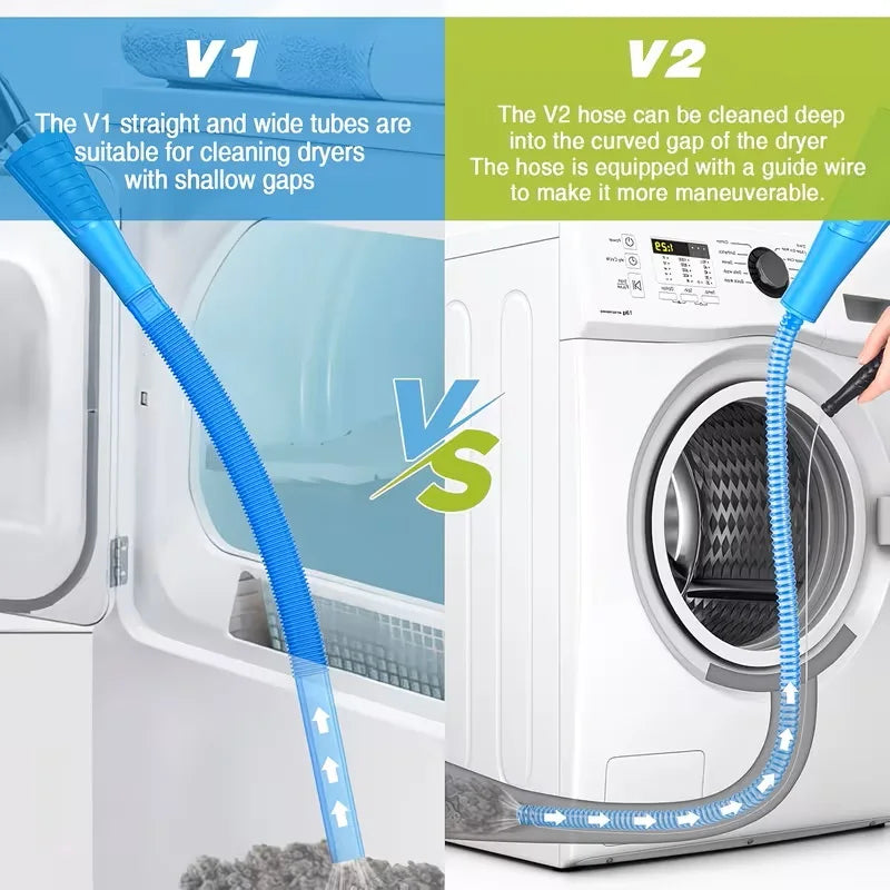 Dryer Vent Cleaning Kit With Velvet Brush And Vacuum Hose