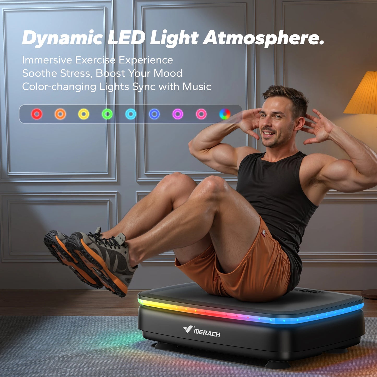 MERACH Vibration Plate Exercise Machine For Body Workout