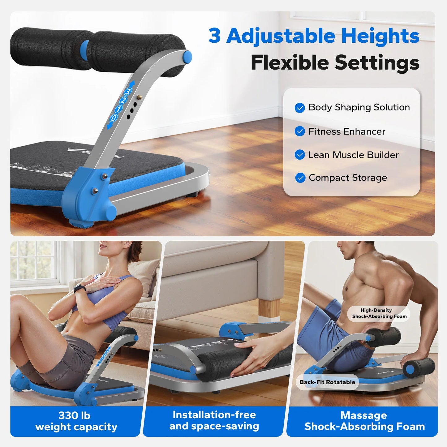 MERACH Abdominal Trainer For Home Gym Core Workout