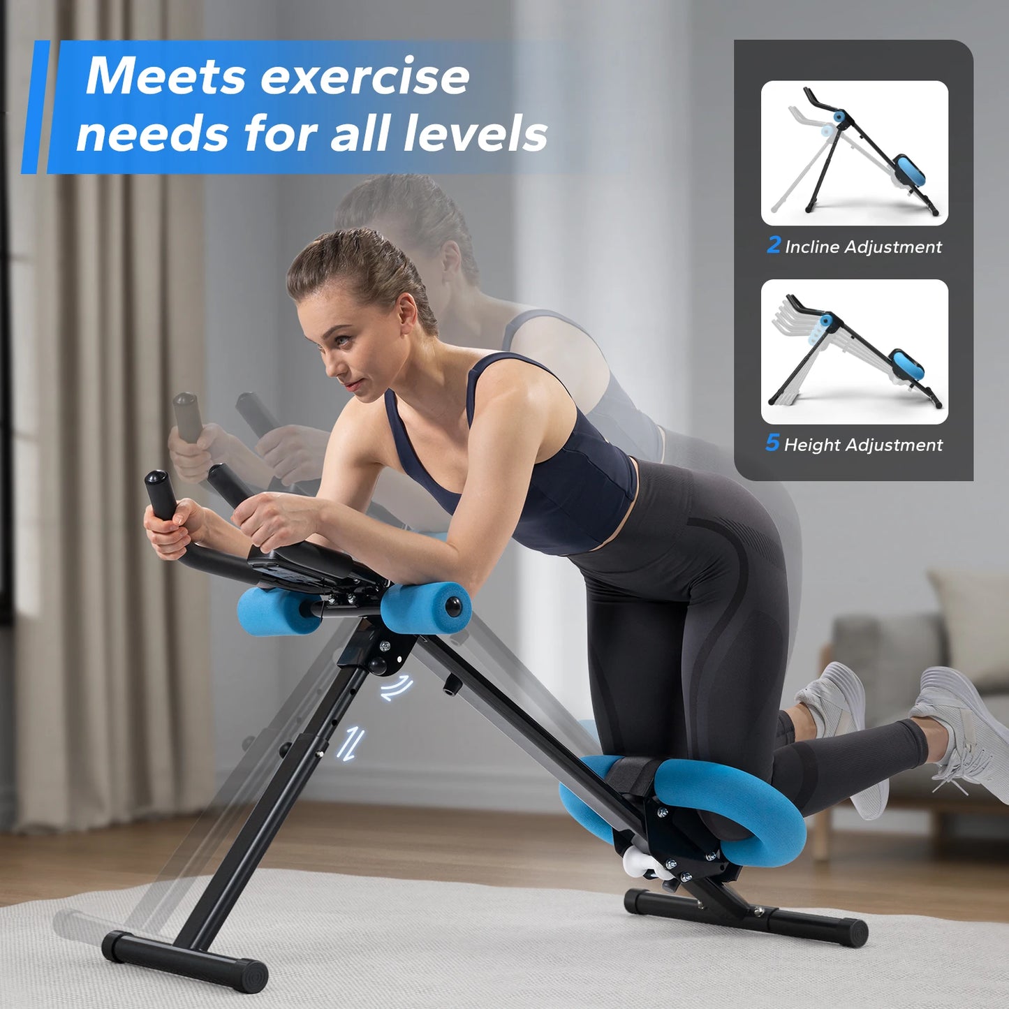 Merach 2314 Ab Machine Adjustable Foldable Trainer