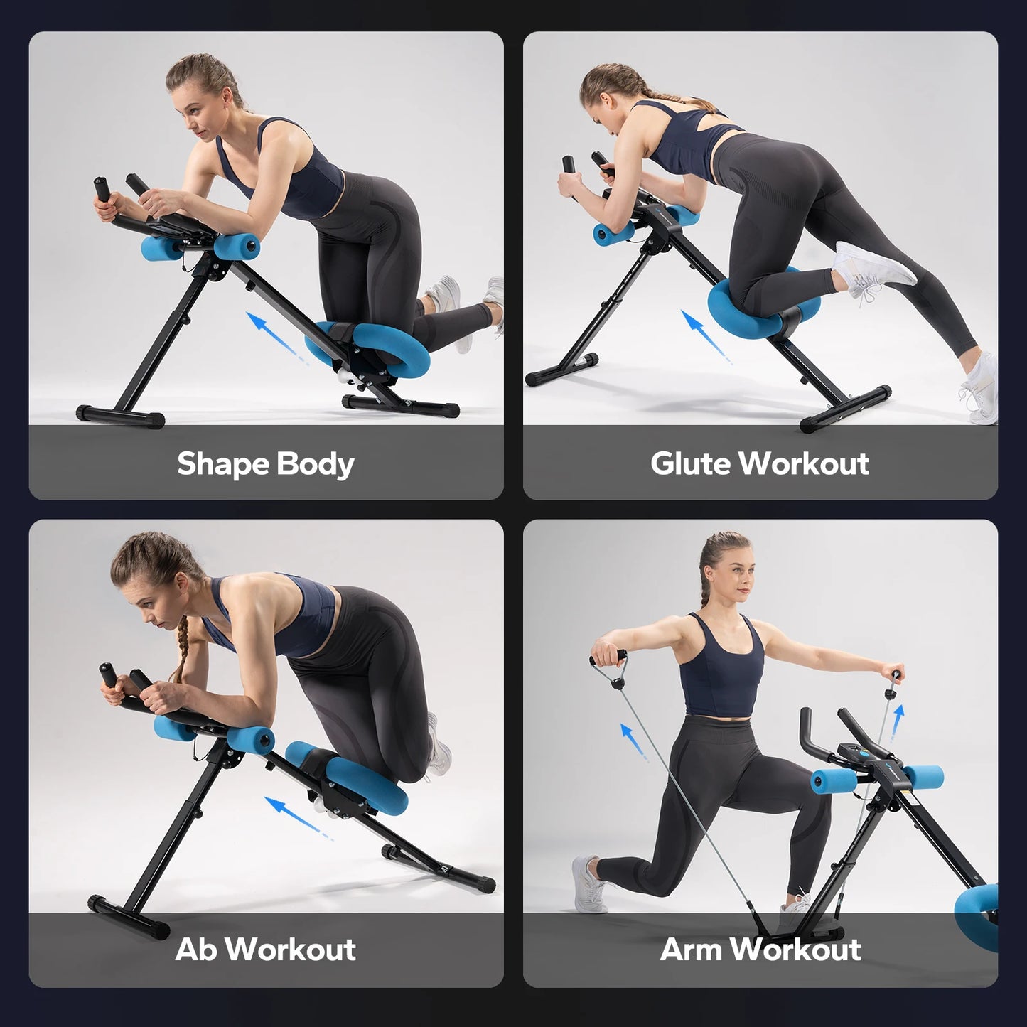 Merach 2314 Ab Machine Adjustable Foldable Trainer