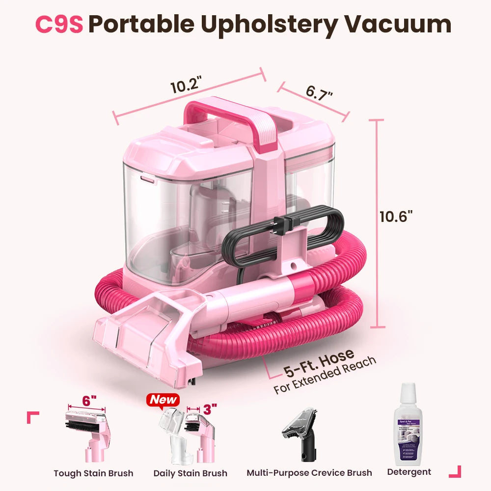 YISORA C9 C9S Portable Carpet Upholstery Cleaner