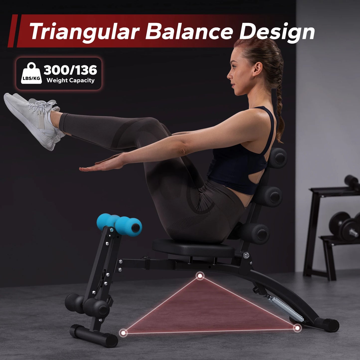 MERACH Ab Machine Multi Functional Adjustable Trainer