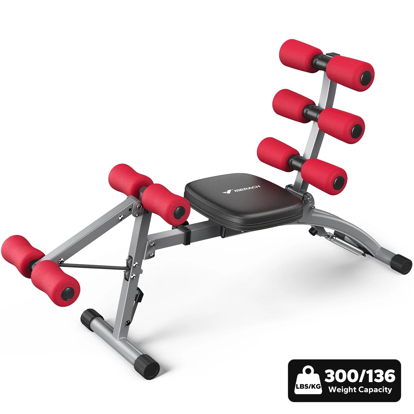 MERACH Ab Machine Multi Functional Adjustable Trainer