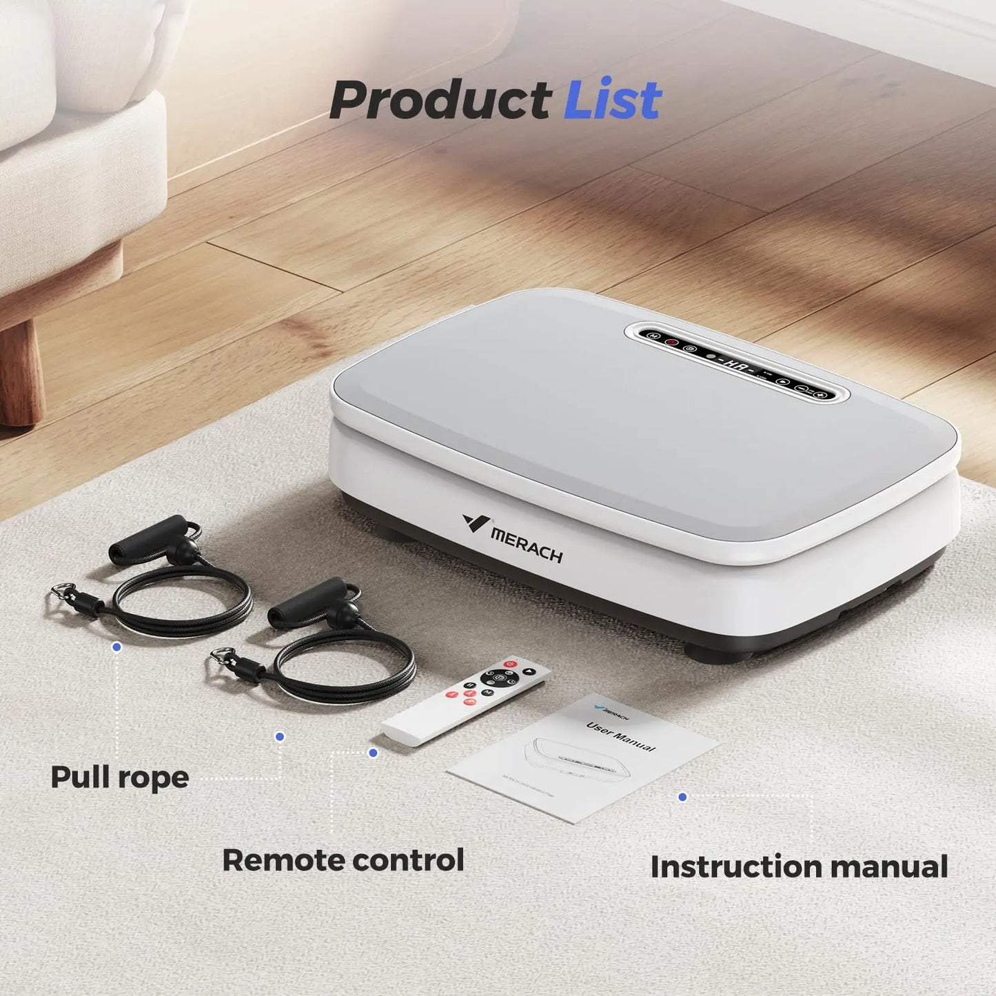 MERACH Vibration Plate Exercise Machine For Body Workout