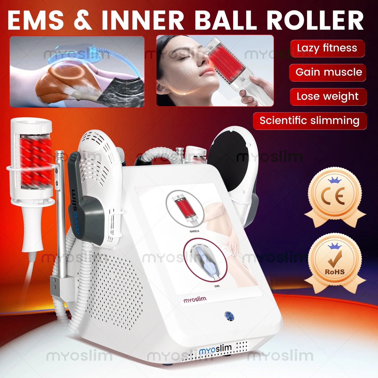 EMS Roller 2 In 1 Body Sculpting Machine
