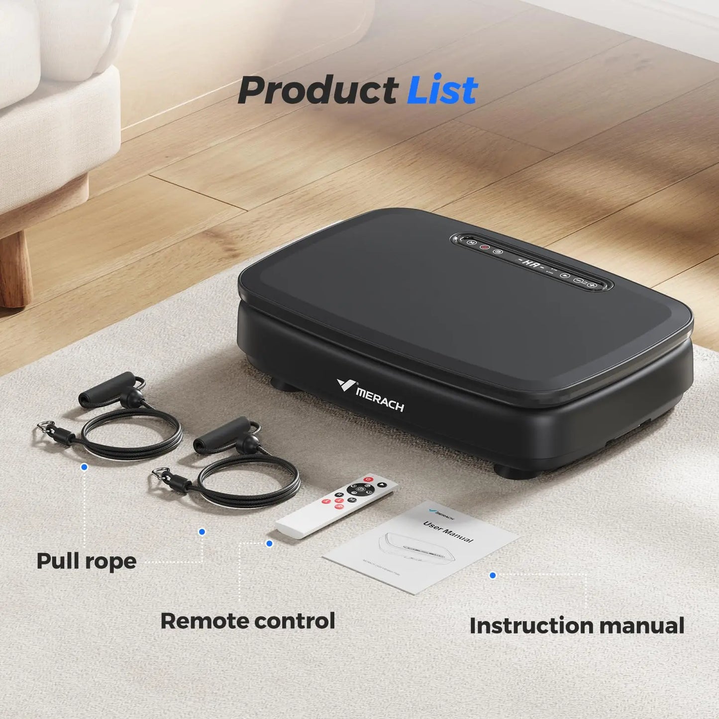 MERACH Vibration Plate Exercise Machine For Body Workout