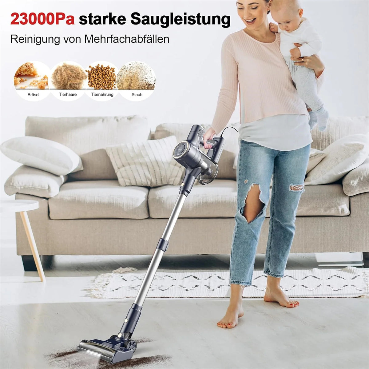 INSE Devoac I8 Lightweight Corded Handheld Vacuum Cleaner