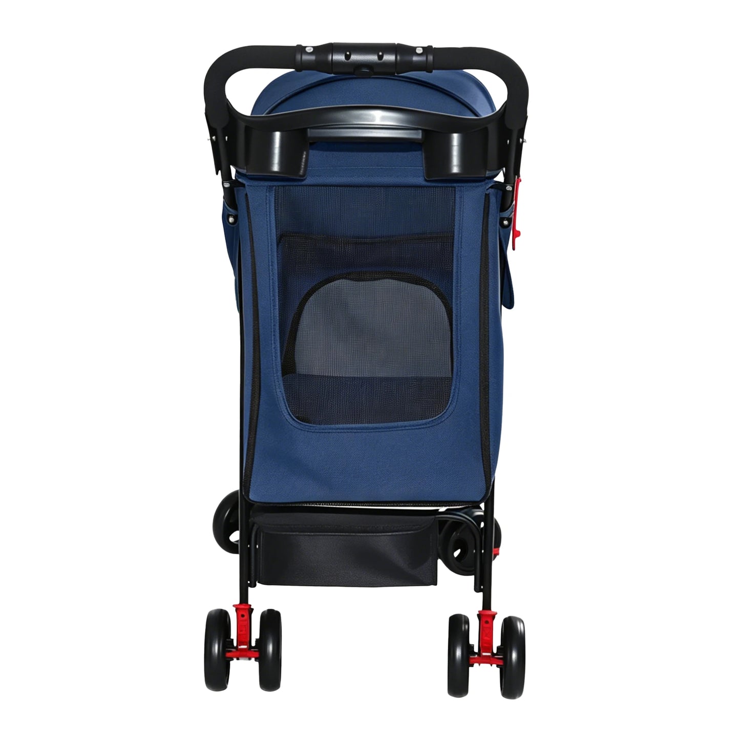 Foldable Pet Stroller With Mesh For Small Dogs And Cats