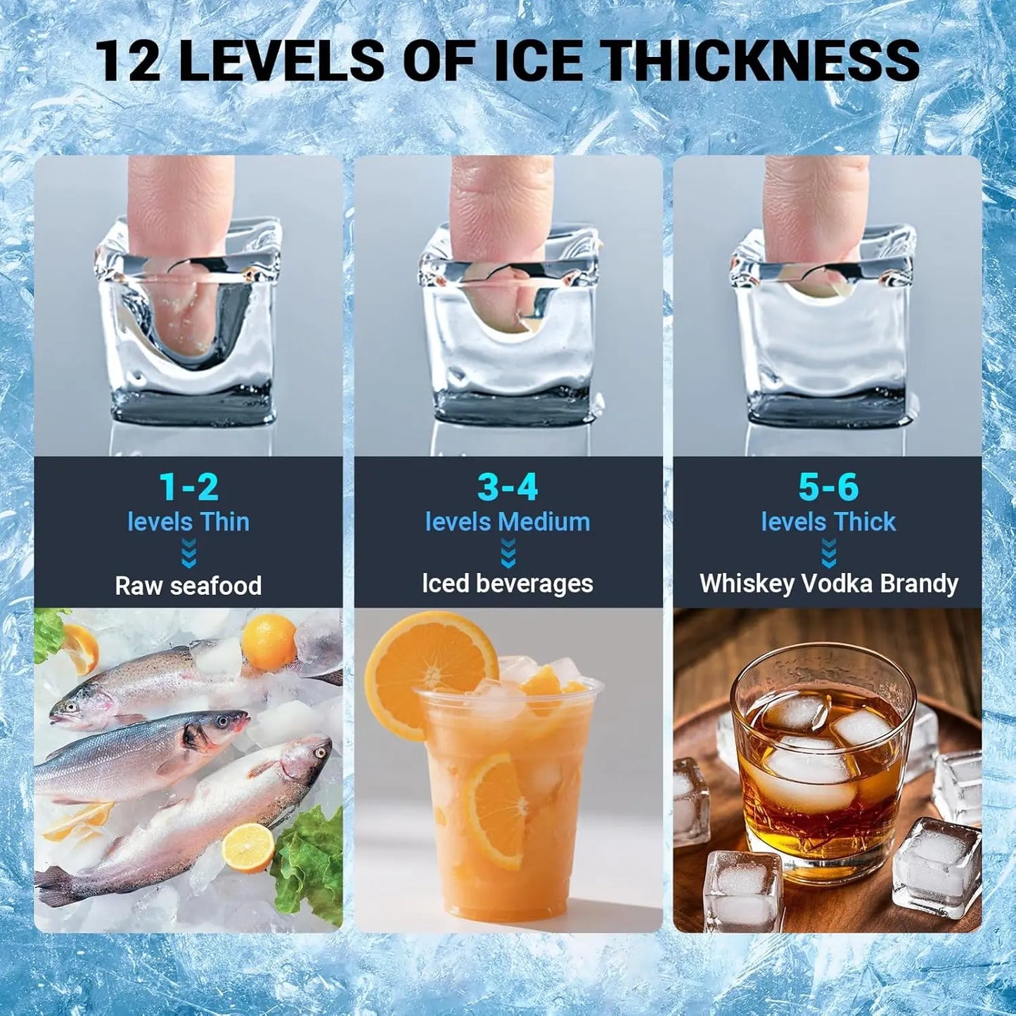 SHICU Commercial Ice Maker Featuring 680 Lbs Production