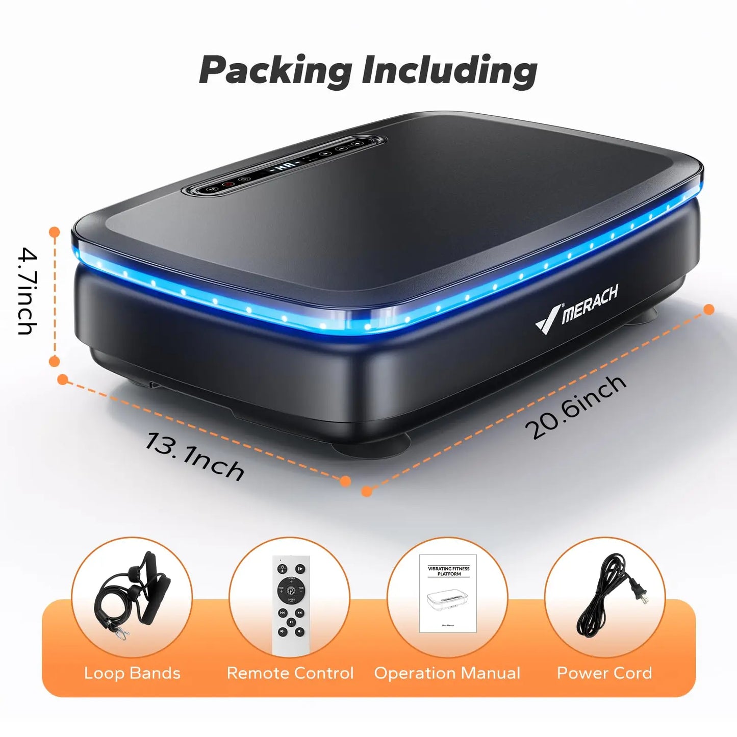 MERACH Vibration Plate Exercise Machine For Body Workout