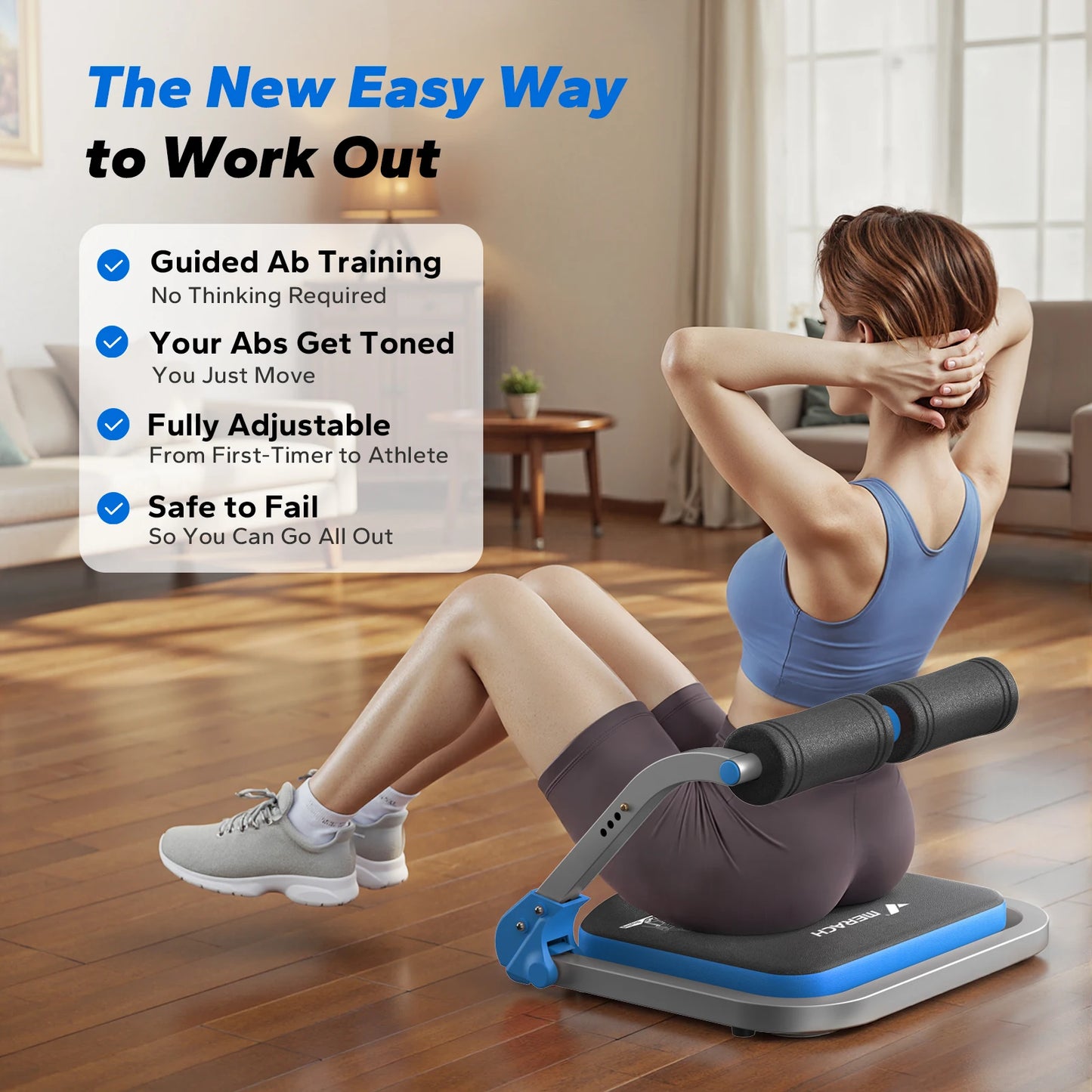 MERACH Abdominal Trainer For Home Gym Core Workout