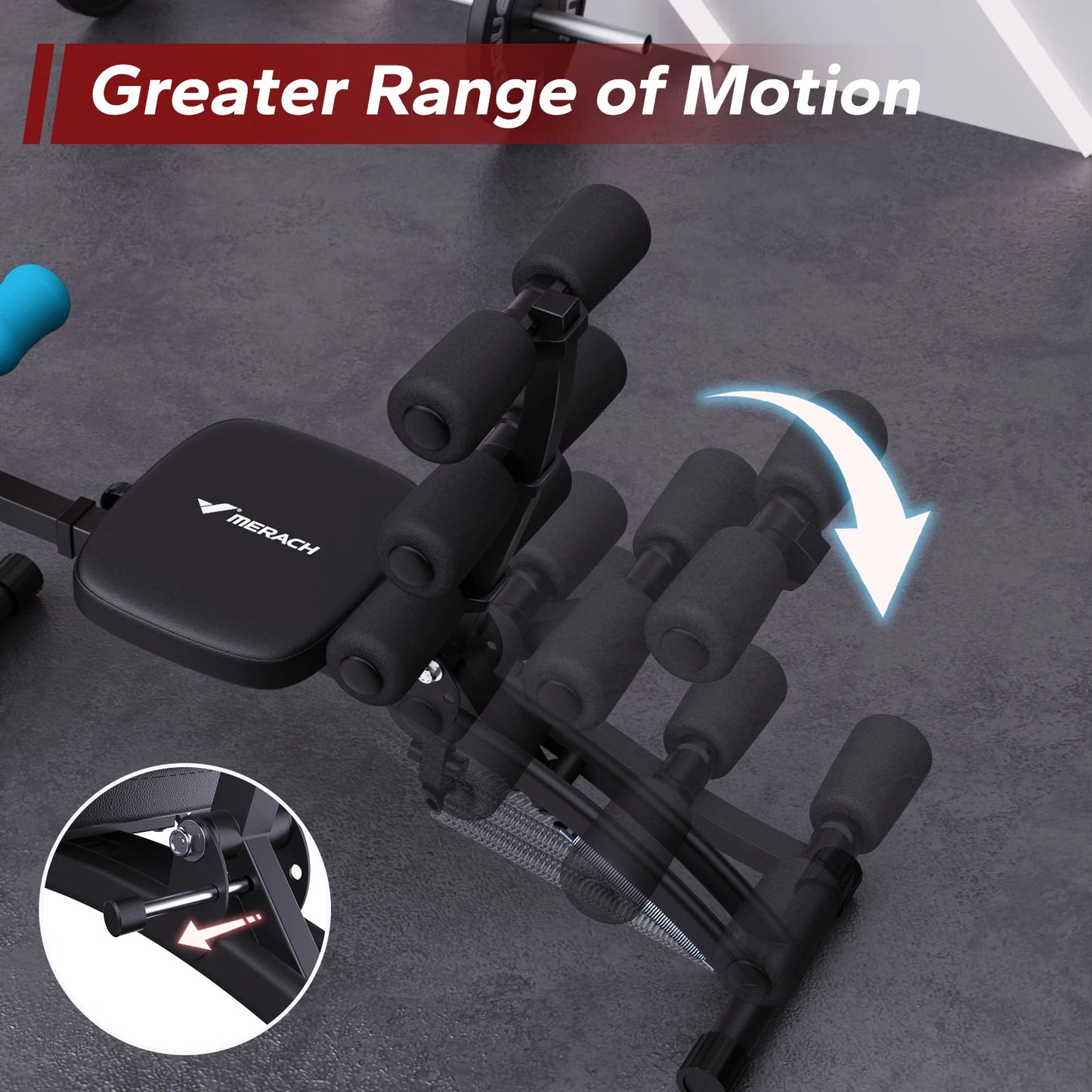 MERACH Ab Machine Multi Functional Adjustable Trainer