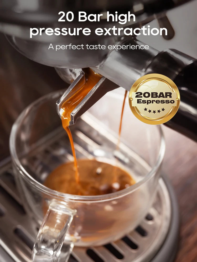 HiBREW 20Bar Semi Automatic Espresso Coffee Machine