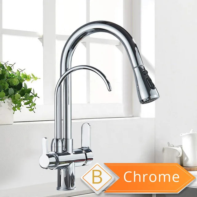 Rozin Purification Kitchen Faucet With Pullout Water Filter