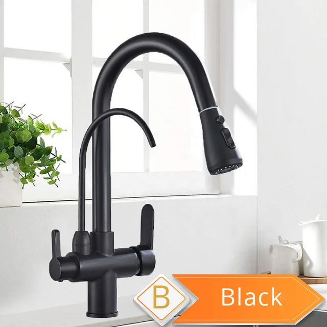 Rozin Purification Kitchen Faucet With Pullout Water Filter