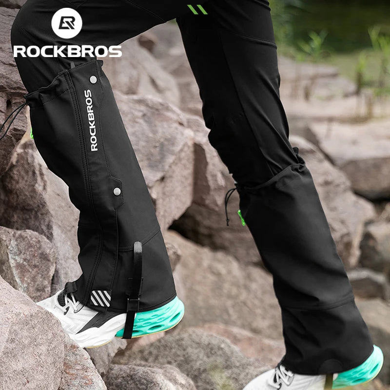 ROCKBROS Waterproof Leg Gaiters For Hiking And Skiing