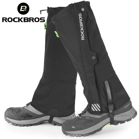ROCKBROS Waterproof Leg Gaiters For Hiking And Skiing