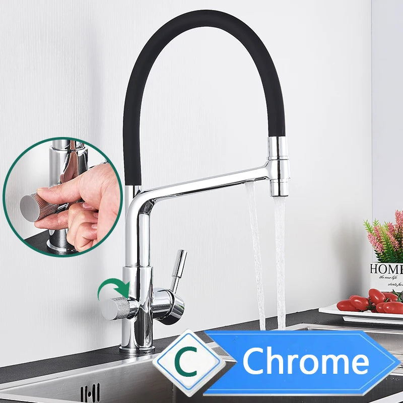 Rozin Purification Kitchen Faucet With Pullout Water Filter
