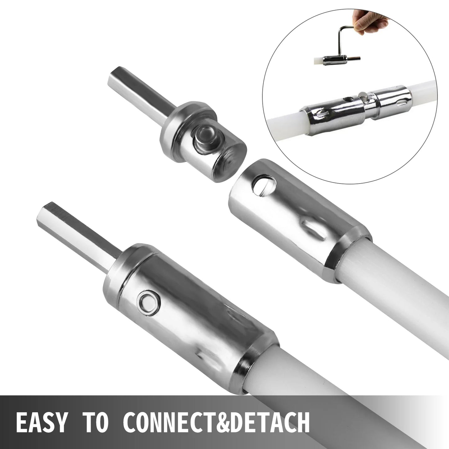 SucceBuy Chimney Sweep Kit With Drill Drive Rods