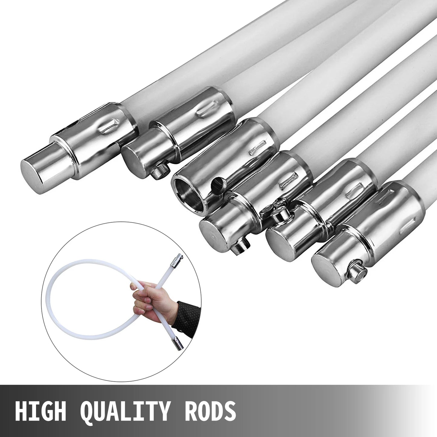 SucceBuy Chimney Sweep Kit With Drill Drive Rods