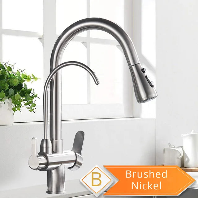 Rozin Purification Kitchen Faucet With Pullout Water Filter