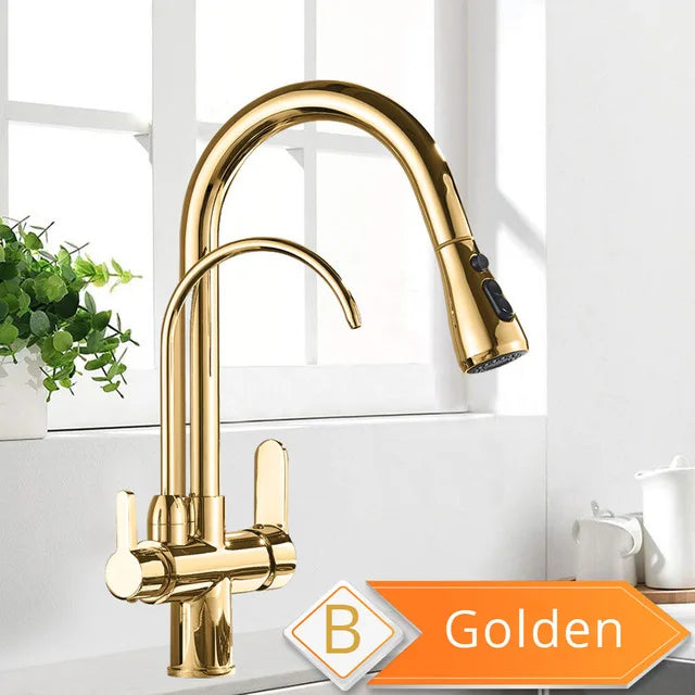 Rozin Purification Kitchen Faucet With Pullout Water Filter