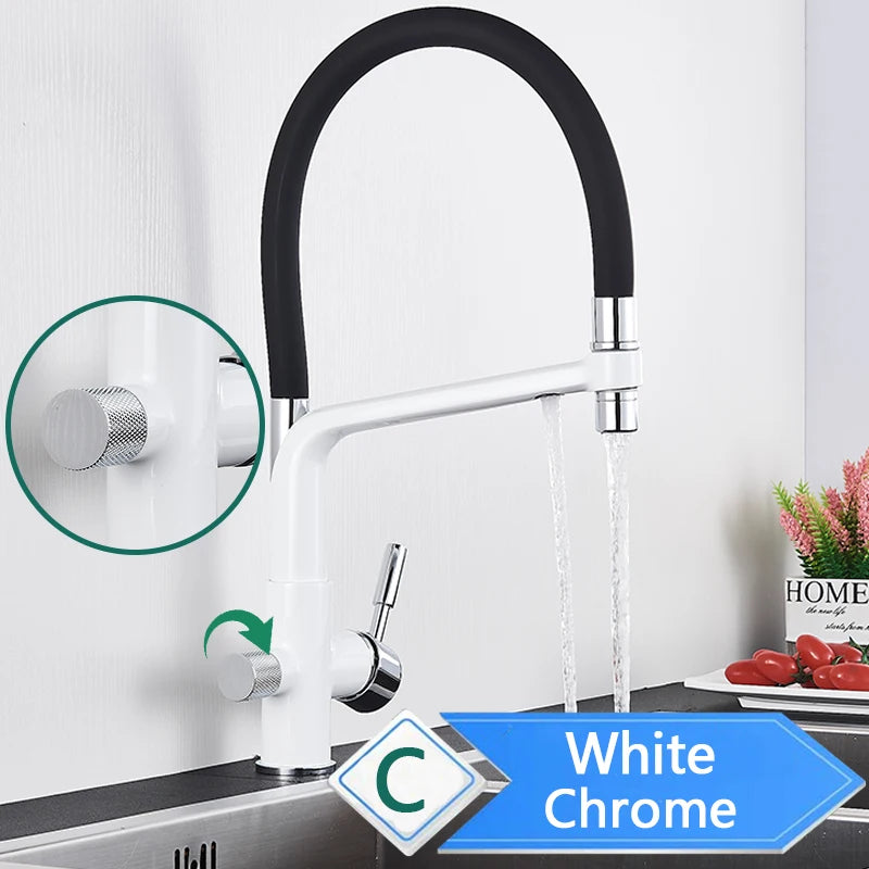 Rozin Purification Kitchen Faucet With Pullout Water Filter