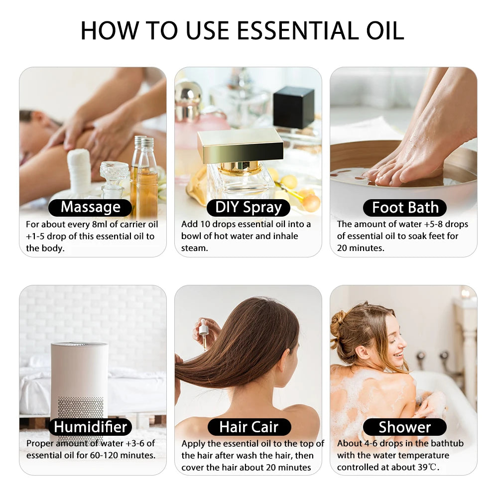 PHATOIL Pure Natural Essential Oils For Diffuser