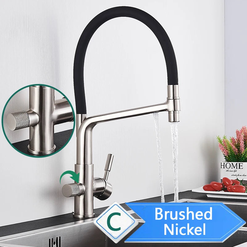 Rozin Purification Kitchen Faucet With Pullout Water Filter