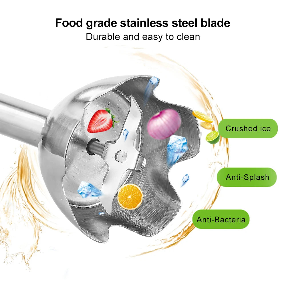 Biolomix 4 In 1 Immersion Hand Blender With Chopper