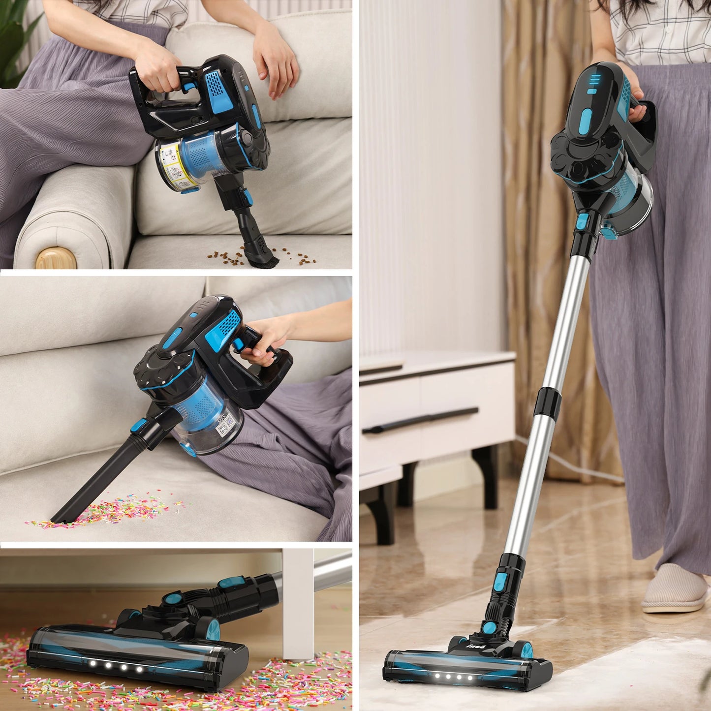 INSE V770 Cordless Vacuum Cleaner 6 in 1 for Pet Hair