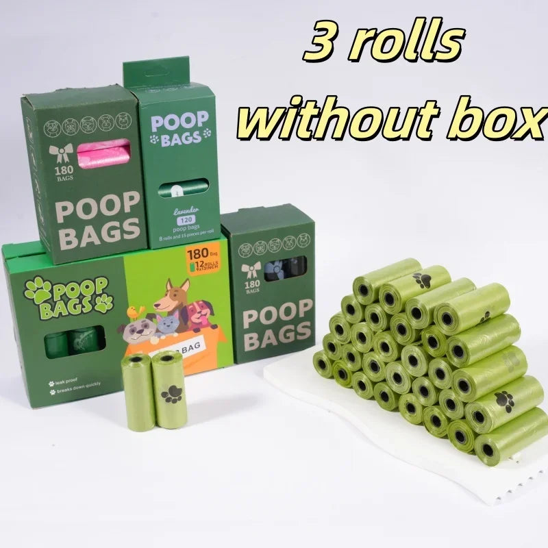 Super Thick Dog Poop Bags Leak Proof Polyethylene 180 Count