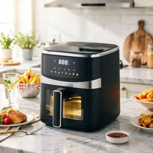 XMSJ 5.28 Qt Digital Air Fryer With Viewable Window
