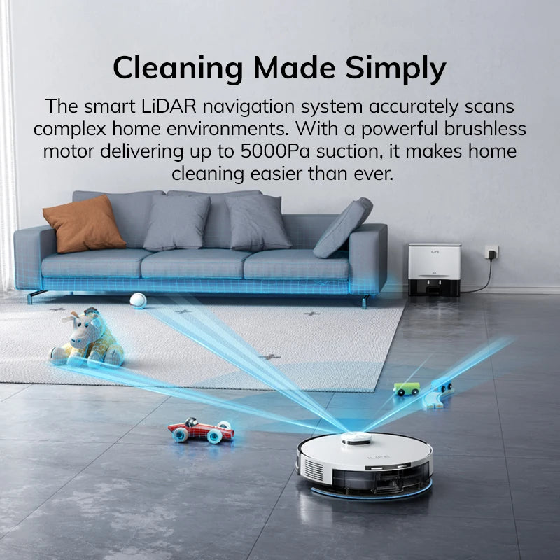 ILIFE A30 Pro 5000Pa Robot Vacuum With Mop And Self Emptying
