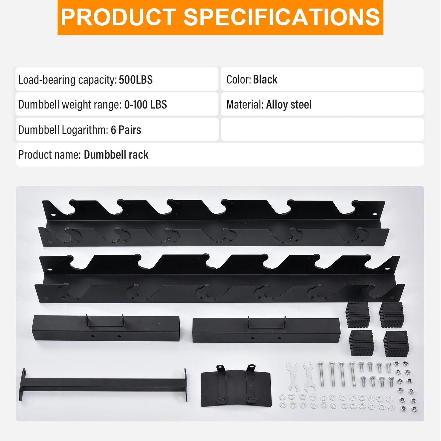 Dumbbell Rack Stand Heavy Duty Weight Storage